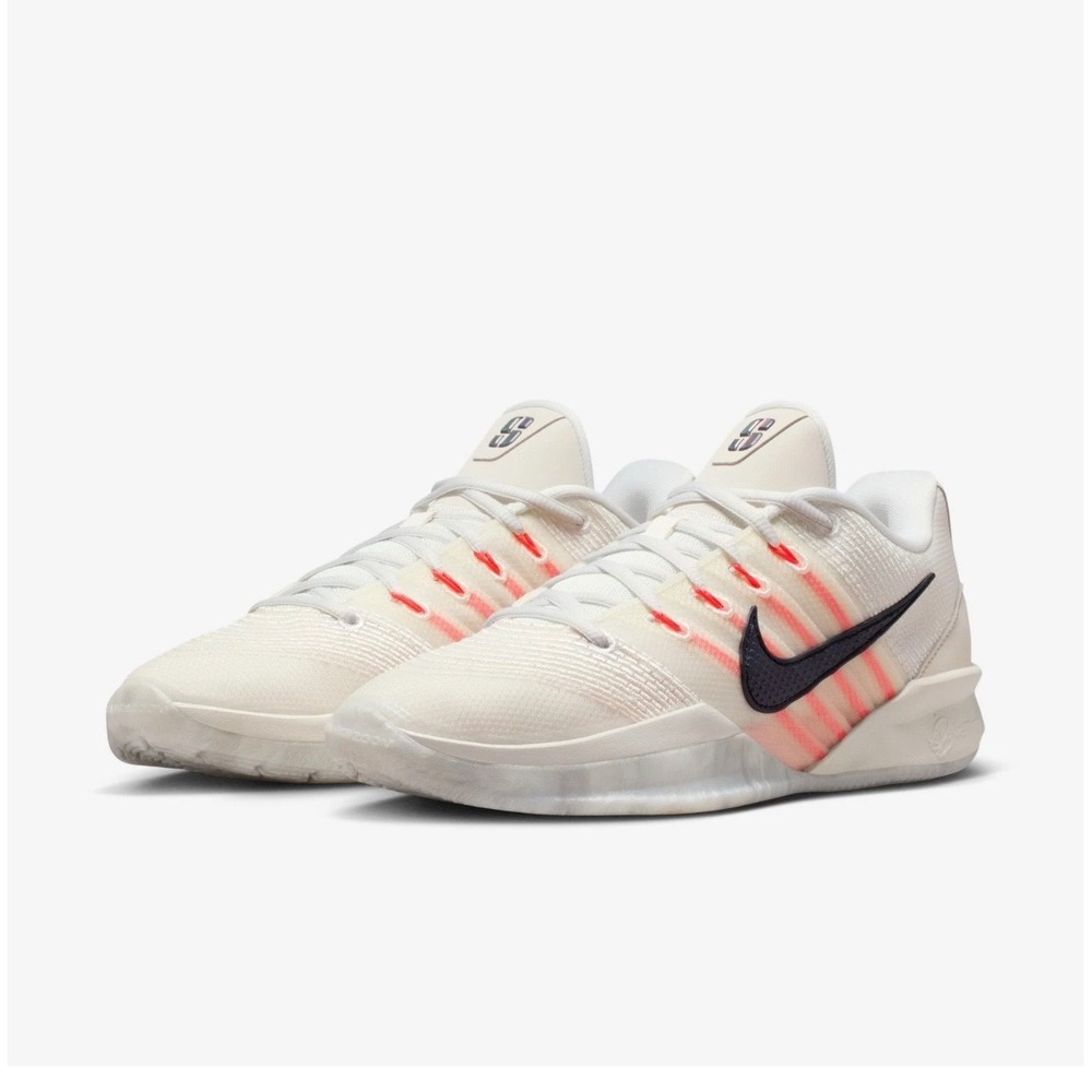 Nike Sabrina 2 Phantom Black Ivory Rush Coral HF2881-003 Womens 8.5 Mens 7 New
